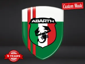 Fiat Abarth Sticker Bombé Look Perso Étiquettes Véhicule Premium